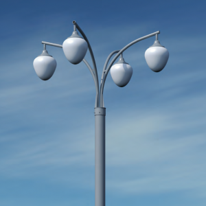 Кронштейны серии 1 для подвесных светильников на трубчатые опоры
